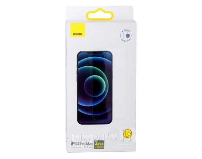 Захисне Скло Baseus 0.23mm glass anti-spy function iPhone 12 Pro Max (SGAPIPH67N-ATG01) Black