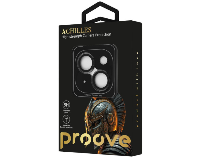 Защитное стекло на камеру Proove Achilles iPhone 13 /13 mini, Black