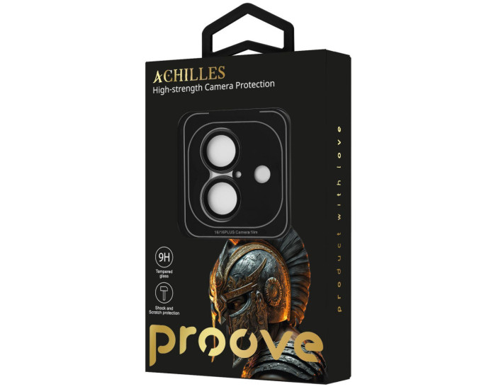 Защитное стекло на камеру Proove Achilles iPhone 16 /16 Plus, Blue