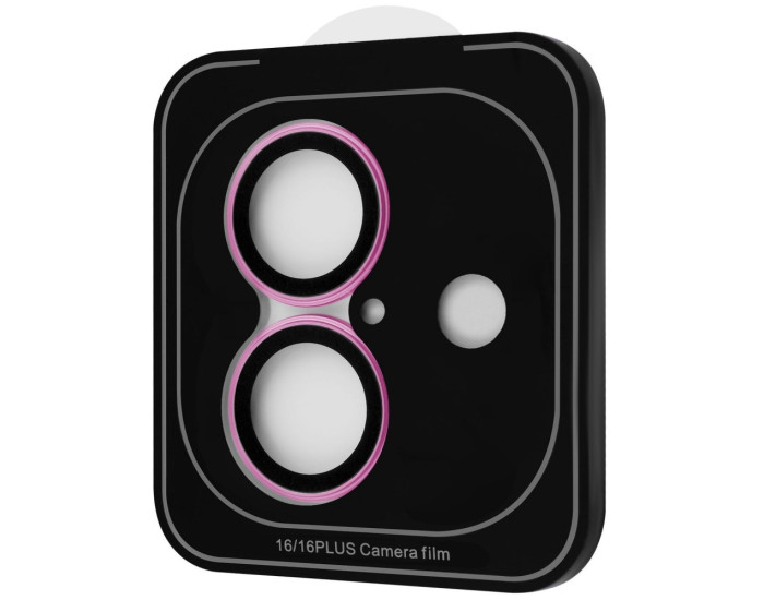 Защитное стекло на камеру Proove Achilles iPhone 16 /16 Plus, Pink