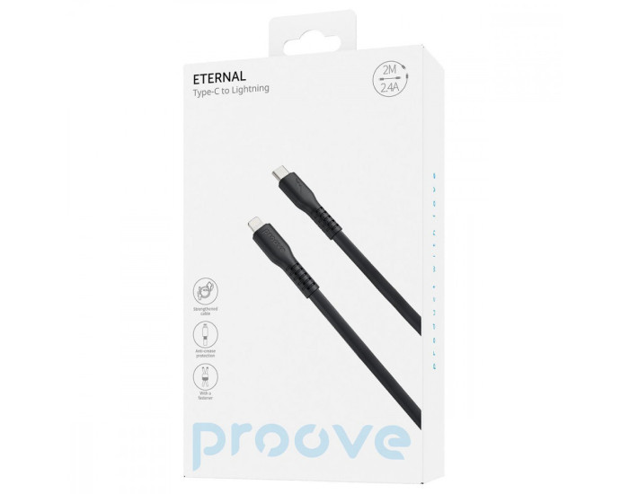 Кабель Proove Eternal Type-C to Lightning 27W (2m) (black)