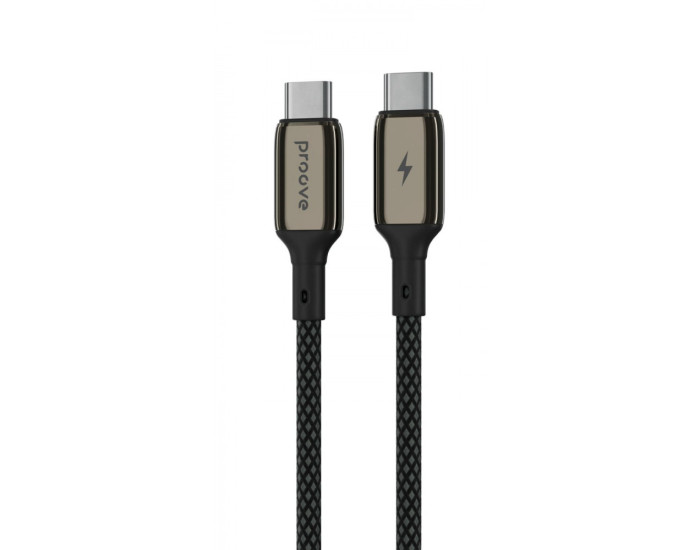 Кабель Proove Dense Metal Type-C to Type-C 60W (3A/1m) Black