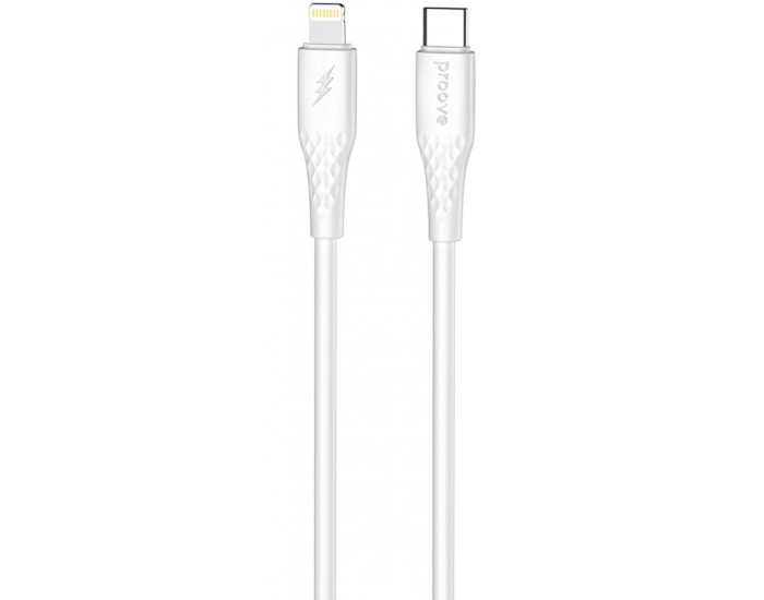 Кабель Proove GridLine Type-C to Lightning (27W/1m) (White)