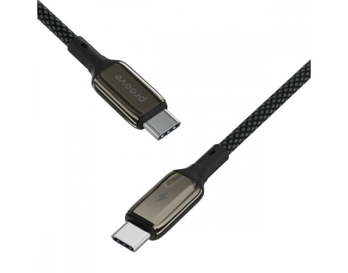 Кабель Proove Dense Metal Type-C to Type-C 60W (3A/1m) White