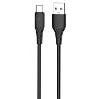 Кабель Proove GridLine USB to Type-C (3A/1m) Black