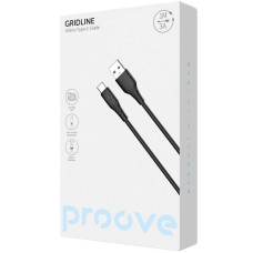 Кабель Proove GridLine USB to Type-C (3A/1m) Black