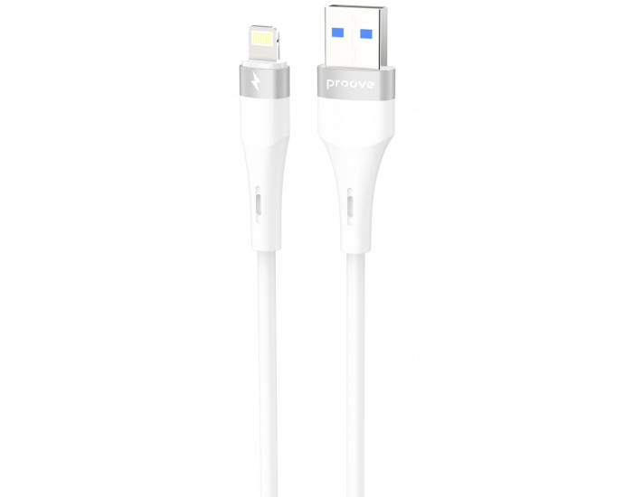 Кабель Proove Light Silicone Plus USB to Lightning (2.4A/1m) White