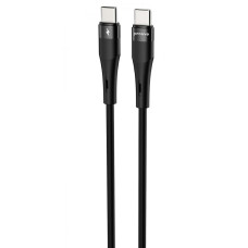 Кабель Proove Light Silicone Plus Type-C to Type-C (60W/1m) Black