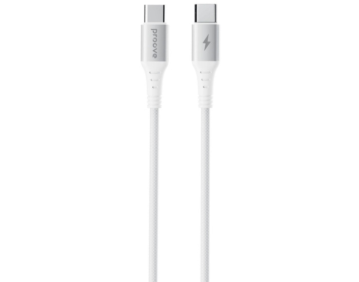 Кабель Proove Wirex Type-C to Type-С 60W (1m) (White)