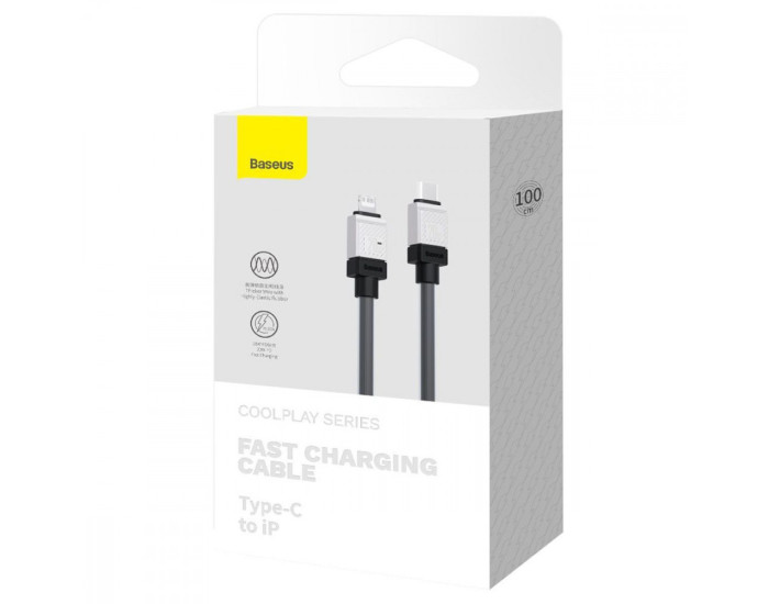 Кабель USB Baseus CoolPlay Series Fast Charging Cable Type-C to Lightning (20W/1m) черный (CAKW000001)
