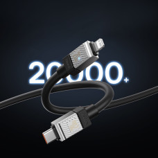 Кабель USB Baseus CoolPlay Series Fast Charging Cable Type-C to Lightning (20W/1m) черный (CAKW000001)