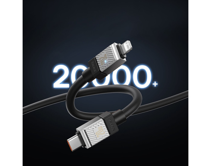 Кабель USB Baseus CoolPlay Series Fast Charging Cable Type-C to Lightning (20W/1m) черный (CAKW000001)