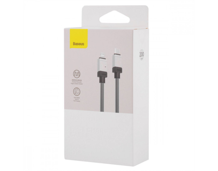 Кабель USB Baseus CoolPlay Series Fast Charging Cable Type-C to Lightning (20W/2m) черный