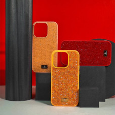 Чехол-силикон Bling World Rock Diamond iPhone 14 Pro, Grey titanium