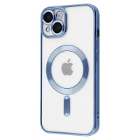 Чехол-силикон Metal Matte Case with MagSafe iPhone 13 Sierra Blue