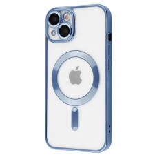 Чехол-силикон Metal Matte Case with MagSafe iPhone 13 Sierra Blue