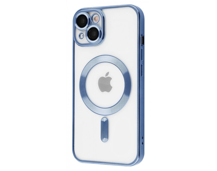 Чехол-силикон Metal Matte Case with MagSafe iPhone 13 Sierra Blue