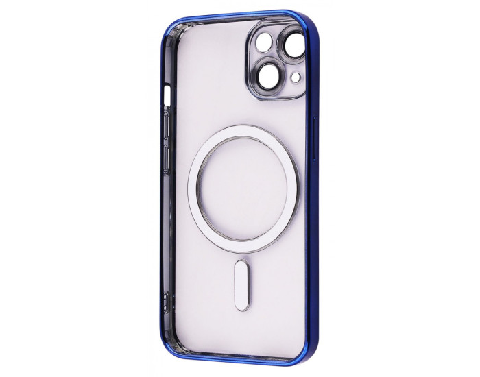 Чехол-силикон Metal Matte Case with MagSafe iPhone 13 Deep Purple