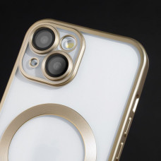 Чехол-силикон Metal Matte Case with MagSafe iPhone 15 Pro Max Natural Titanium