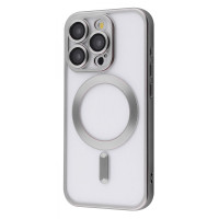 Чехол-силикон Metal Matte Case with MagSafe iPhone 15 Pro Natural Titanium