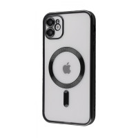 Чохол-силікон Metal Matte Case with MagSafe iPhone 11 Black