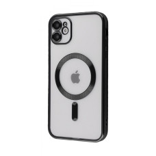 Чехол-силикон Metal Matte Case with MagSafe iPhone 11 Black