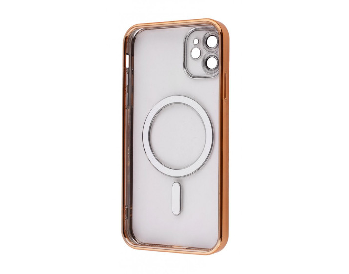 Чехол-силикон Metal Matte Case with MagSafe iPhone 11 Black