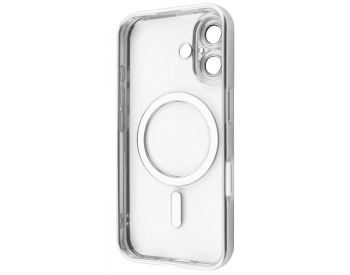 Чехол-силикон Metal Matte Case with Magnetic Ring iPhone 16 Ultramarine