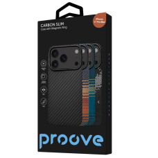 Чехол-силикон Proove Carbon Slim with Magnetic Ring iPhone 17 Pro Max, Onyx