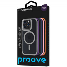 Чехол-силикон Proove Clear Essence Case with Magnetic Ring iPhone 16 Pro Pink Send