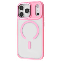 Чехол-силикон Proove Clear Essence Case with MagSafe Ring iPhone 17 Pro Max, Pink sand