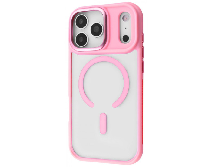 Чехол-силикон Proove Clear Essence Case with Magnetic Ring iPhone 17 Pro Max Pink Sand
