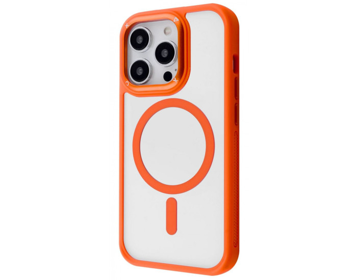 Чехол-силикон Proove Clear Essence Case with Magnetic Ring iPhone 15 Pro Orange