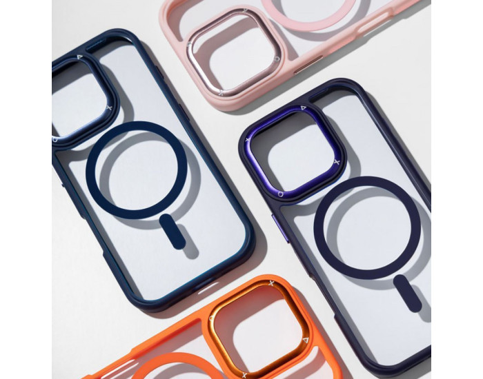 Чехол-силикон Proove Clear Essence Case with Magnetic Ring iPhone 15 Pro Orange