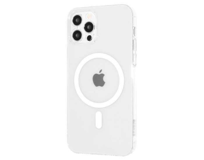 Чехол-силикон Proove Crystal Case with MagSafe Ring iPhone 12 Pro Max Прозрачный