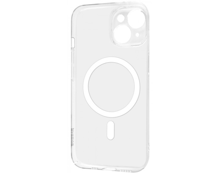 Чехол-силикон Proove Crystal Case with MagSafe Ring iPhone 15 Прозрачный