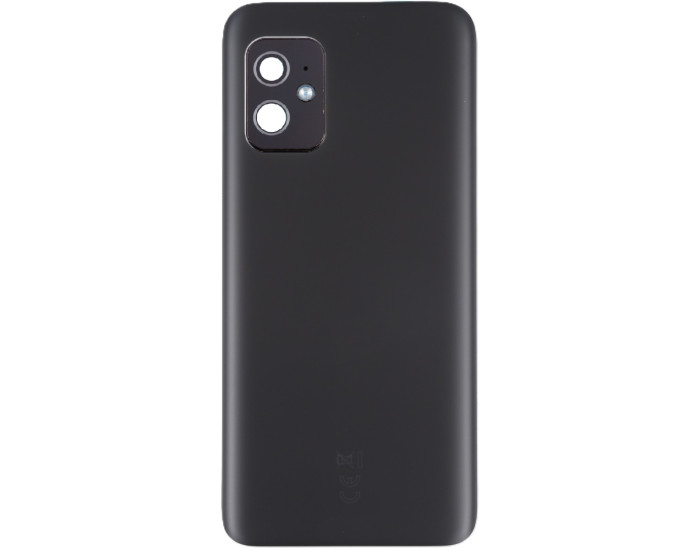 Задня панель корпуси Asus ZenFone 8, ZS590KS, чорна з склом камери, оригінал