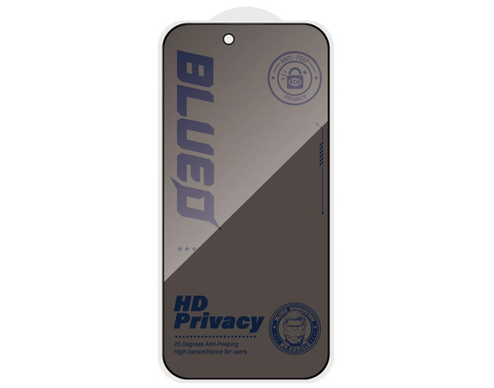 Захисне Скло Blueo Privacy NPB14 iPhone 16 Pro Max/ 17 Pro Max 5D, чорний