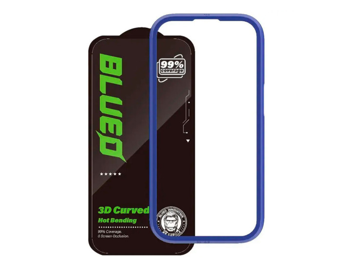 Защитное стекло Blueo Hot Bending iPhone 15 Pro Max 5D, Black