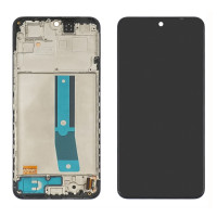 Дисплей з сенсорним екраном (модуль) Xiaomi Redmi Note 11, чорний з рамкою, IPS