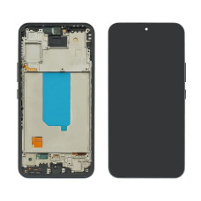 Дисплей з сенсорним екраном (модуль) Samsung A546 Galaxy A54 5G, чорний з рамкою, IPS