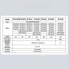 Источник бесперебойного питания DC1018L 12V/ 9V/ 5V, под аккумуляторы 18650 4 шт