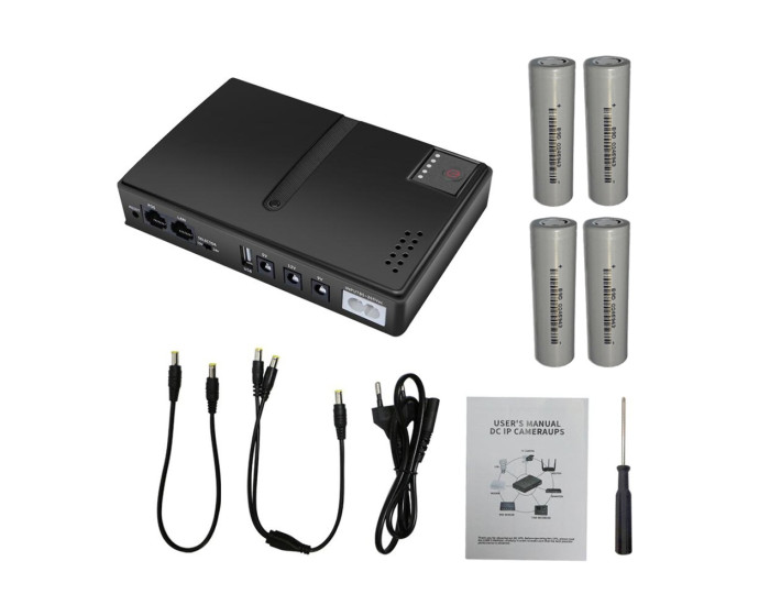 Источник бесперебойного питания DC1018L 12V/ 9V/ 5V, под аккумуляторы 18650 4 шт