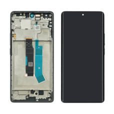 Дисплей з сенсорним екраном (модуль) Xiaomi Redmi Note 14 Pro 4G, чорний з рамкою, OLED