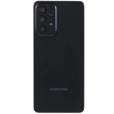 Задняя панель корпуса для Samsung A336B Galaxy A33 5G, черная со стеклом камеры, оригинал