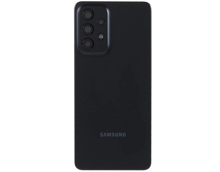 Задняя панель корпуса для Samsung A336B Galaxy A33 5G, черная со стеклом камеры, оригинал