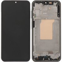 Дисплей з сенсорним екраном (модуль) Samsung A266 A26, чорний з рамкою, TFT