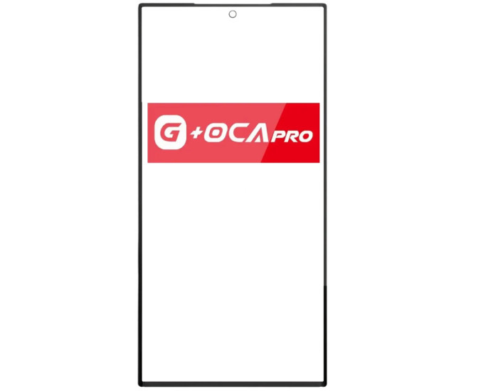 Стекло фронтальное с OCA пленкой Samsung S918 Galaxy S23 Ultra,черное, оригинал, G+OCA-PRo