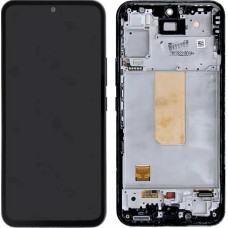 Дисплей з сенсорним екраном (модуль) Samsung A546 Galaxy A54 5G, чорний з рамкою, OLED