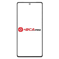 Скло фронтальне з OCA плівкою Google Pixel 7a, чорне G-OCA Pro